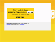 Tablet Screenshot of itsepalvelu.kaleva.fi